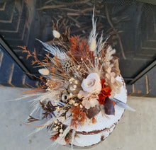 Load image into Gallery viewer, Rustic autumn color floral cake topper
