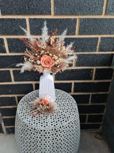 Load image into Gallery viewer, Rustic style cake topper with everlasting preserved roses.
