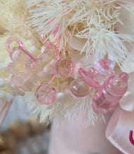 Load image into Gallery viewer, Welcome Baby girl preserved rose arrangement
