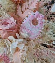 Load image into Gallery viewer, Welcome Baby girl preserved rose arrangement
