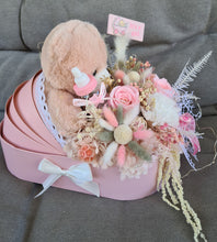 Load image into Gallery viewer, X - Baby girl preserved flowers &amp; toy in pram
