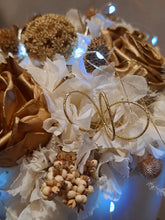 Load image into Gallery viewer, X - Golden everlasting roses in tripod pot
