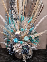 Load image into Gallery viewer, X - Large turquoise &amp; Tiffany blue preserved flowers
