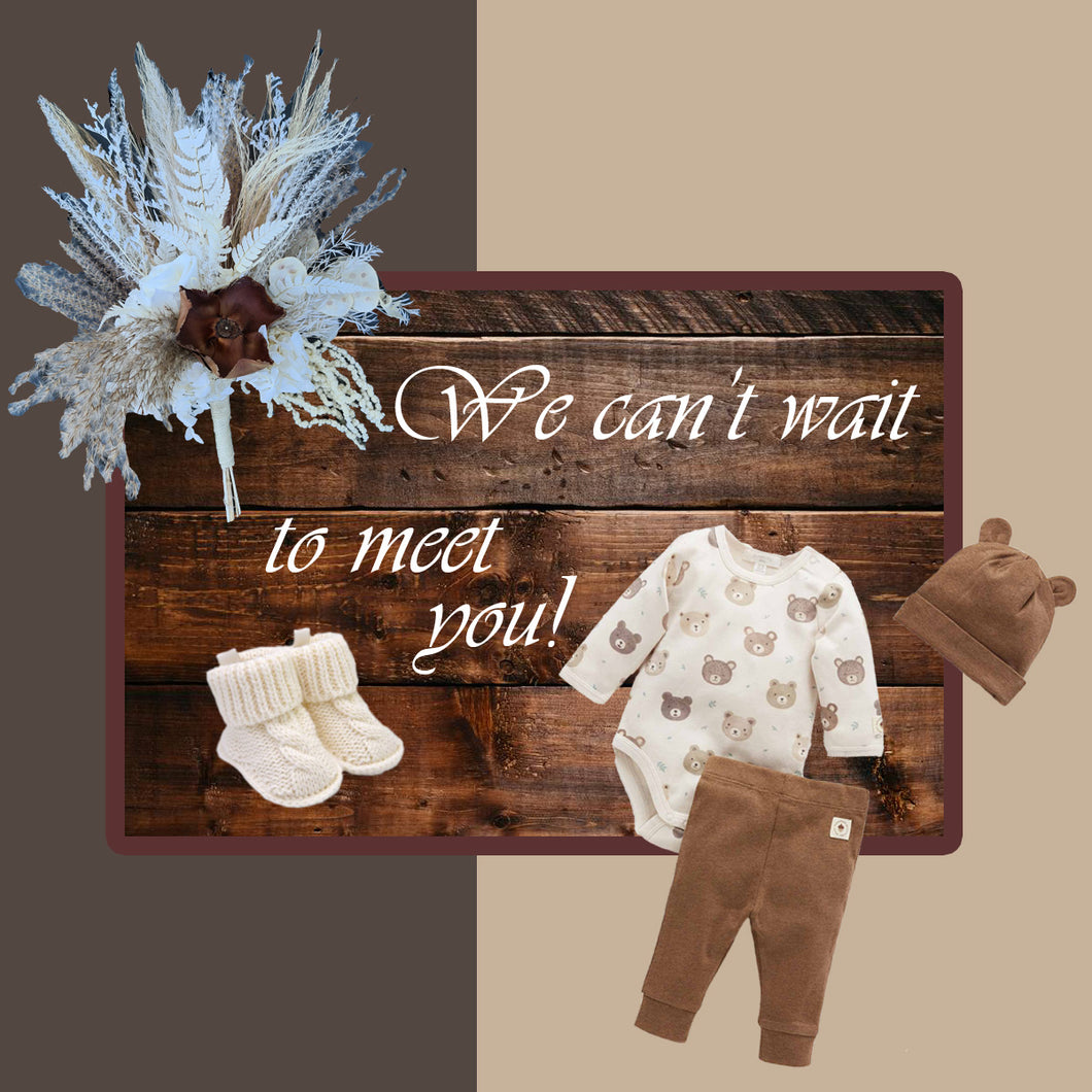 X - Baby shower welcome sign flowers
