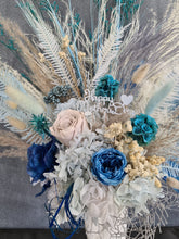 Load image into Gallery viewer, X - Blue &amp; grey everlasting flowers with peony
