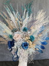 Load image into Gallery viewer, X - Blue &amp; grey everlasting flowers with peony
