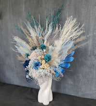 Load image into Gallery viewer, X - Blue &amp; grey everlasting flowers with peony
