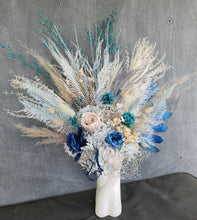 Load image into Gallery viewer, X - Blue &amp; grey everlasting flowers with peony
