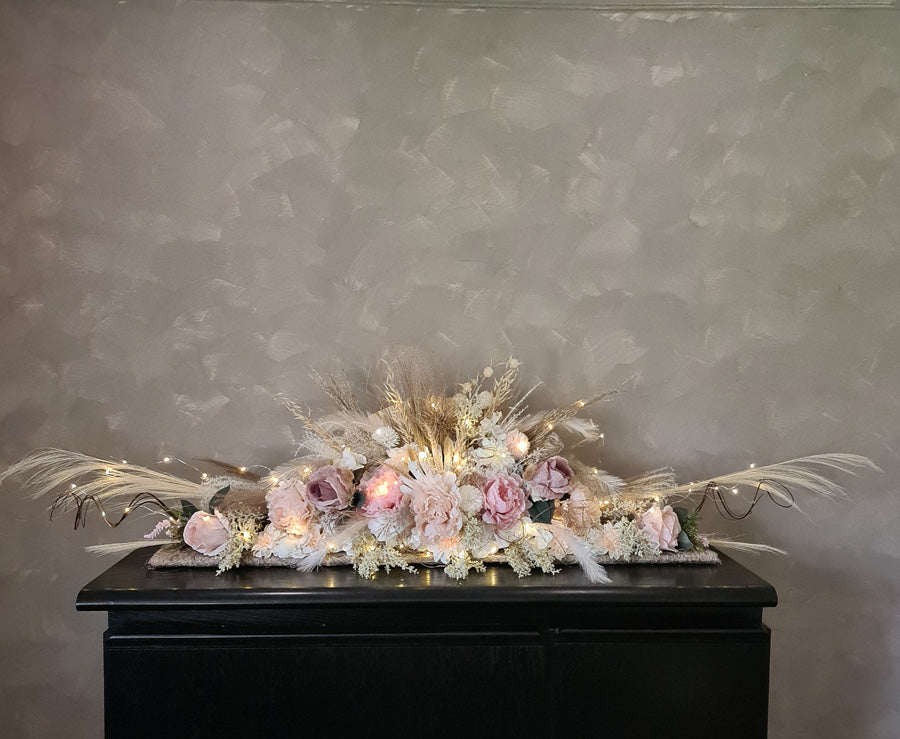 X - Mr & Mrs (Bride & Groom) table flowers