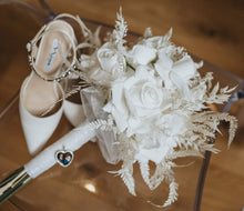 Load image into Gallery viewer, X - Bridal real touch &amp; velvet roses everlasting bouquet
