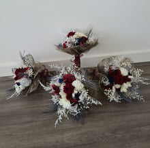 Load image into Gallery viewer, X - Bridesmaids bouquets silk &amp; preserved flowers

