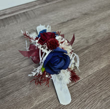 Load image into Gallery viewer, X - Everlasting corsage Burgundy &amp; Navy colours
