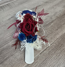 Load image into Gallery viewer, X - Everlasting corsage Burgundy &amp; Navy colours
