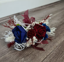 Load image into Gallery viewer, X - Everlasting corsage Burgundy &amp; Navy colours
