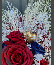 Load image into Gallery viewer, X - Wedding flowers cake topper in burgundy
