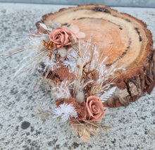 Load image into Gallery viewer, X - Preserved mini rose buttonhole - rustic
