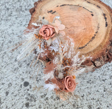 Load image into Gallery viewer, X - Preserved mini rose buttonhole - rustic
