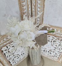 Load image into Gallery viewer, X - Bridal real touch &amp; velvet roses everlasting bouquet
