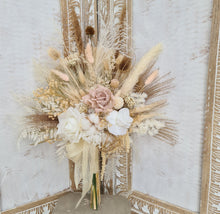 Load image into Gallery viewer, X - Real touch bridal bouquet - palm spear arrangement
